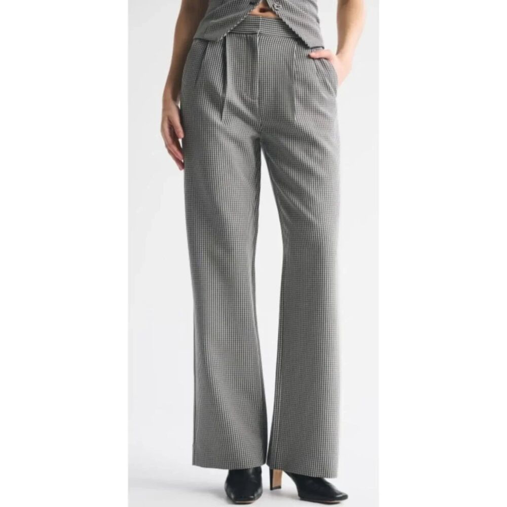 Abercrombie & Fitch Gingham Sloane Pants 31 L curve love